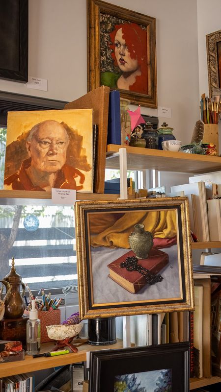 Paintings shelf